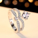 925银戒指供应商 - 钻石订婚婚礼锆石时尚