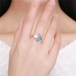 925 Sterling Silver Jewelry Set Factory - Summer Ocean Mermaid Whale's Tail Blue Zircon