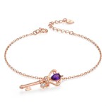 925 Sterling Silver Jewelry Set Factory - Crown Natural Amethyst Wedding Party Jewellery