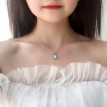 925银吊坠项链工厂 - 优雅昆虫萤火虫奢华婚礼