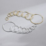 925银hoop耳环厂家 - 嘻哈大hoop18K镀金