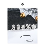 925银耳环工厂 - 细小耳软骨耳钉杠铃螺旋背
