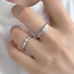 银饰情侣戒指工厂 - 铂金色情侣男女时尚饰品