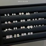 925银耳钉工厂 - 四六爪锆石莫桑石钻石
