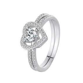 925 Sterling Silver Couple Rings Manufacturer - European American Zirconia Wedding Diamond