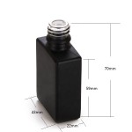 Pipette Bottle Supplier - 30ml Matte Black Childproof Square Cap