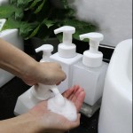 Foaming Bottle Factory - 450ml Square PET Hand Sanitizer Dispenser
