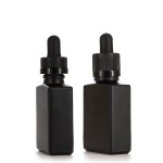 Pipette Bottle Supplier - 30ml Matte Black Childproof Square Cap