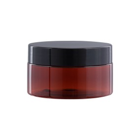 Plastic Jar Supplier - 100ml Amber PET Cream Lotion Container