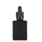Pipette Bottle Supplier - 30ml Matte Black Childproof Square Cap