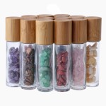 Glass Bottle Manufacturer - 10ml Clear Crystal Bamboo Cap