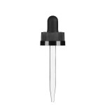 Pipette Bottle Supplier - 30ml Matte Black Childproof Square Cap