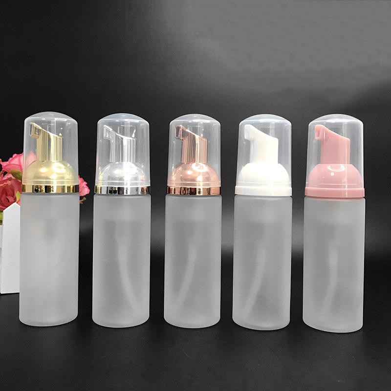 Travel Foamer Supplier - 50ml Frosted Plastic Gold Pump