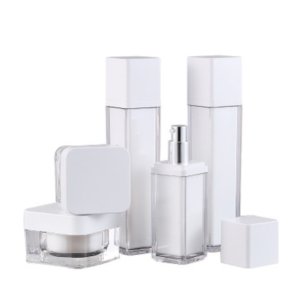 Acrylic Bottle Set Factory - Double-Layer Cream Lotion Packaging