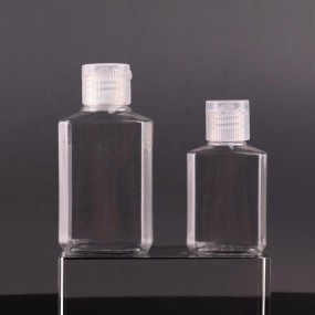 Cosmetic Bottle Factory - 30ml Square PET Flip Top Design
