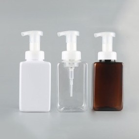 Foaming Bottle Factory - 450ml Square PET Hand Sanitizer Dispenser