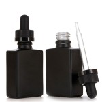 Dropper Bottle Factory - 30ml Black Frosted Glass Pipette
