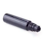 Roll-on Bottle Supplier - 10ml Matte Black Glass Obsidian Roller