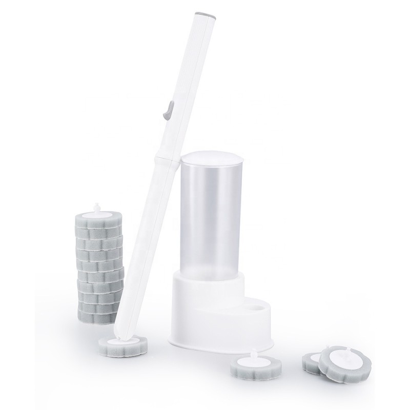 Toilet Brush Set Factory - 14 Heads Disposable Cleaning System