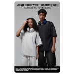 Casual Set Factory - Retro Washed Short-sleeved Suit