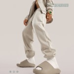 Grey Sweatpants Manufacturer - Wide-leg Loose Fit