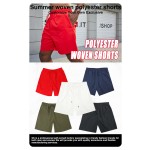 Gym Shorts Supplier - Elastic Waist 100% Polyester