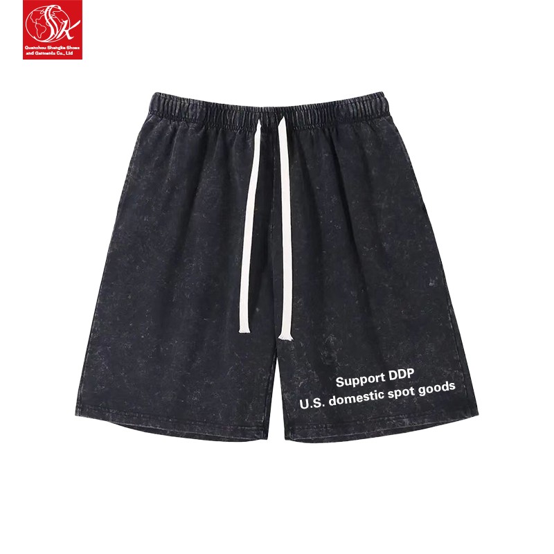 Cotton Shorts Supplier - 285g OverSize Acid Wash