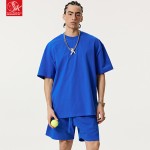 T-Shirt Set Supplier - Breathable Knitted Two-Piece