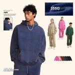 Vintage Hoodie Supplier - 355G Washed Fleece Lining