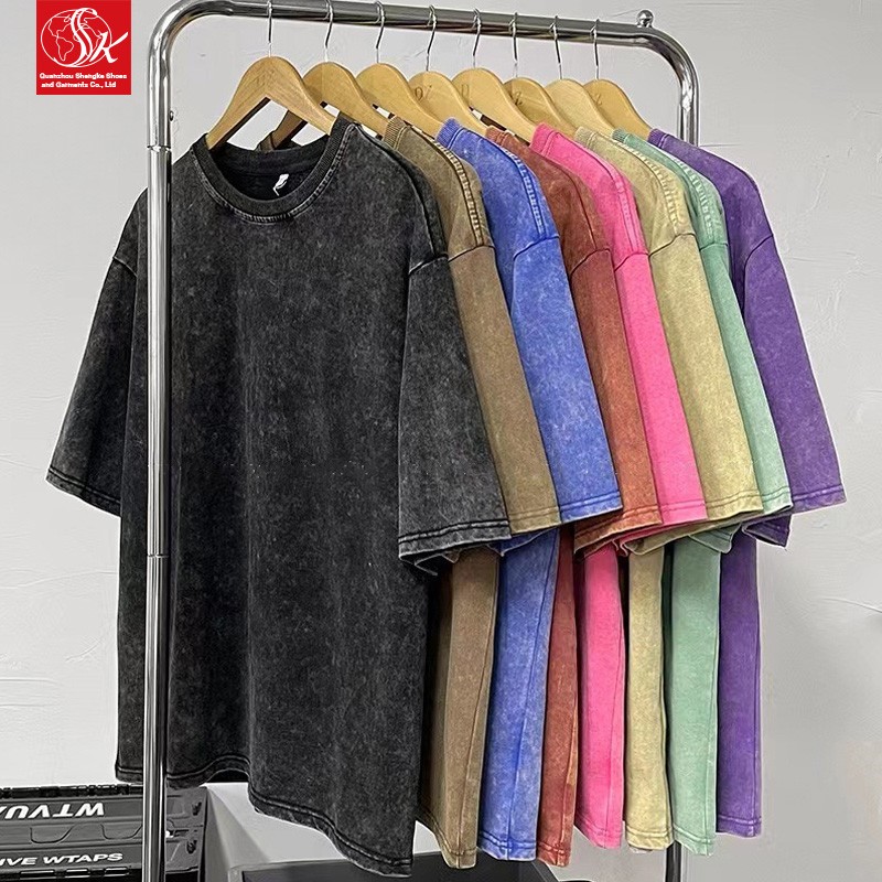 StreetWear Tshirt Supplier - 230g Washed Custom Print