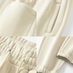 Fitness Pants Manufacturer - Mid Waist Drawstring Fleece