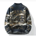 Half-Zipped Sweater Factory - Japanese Vintage Inspired