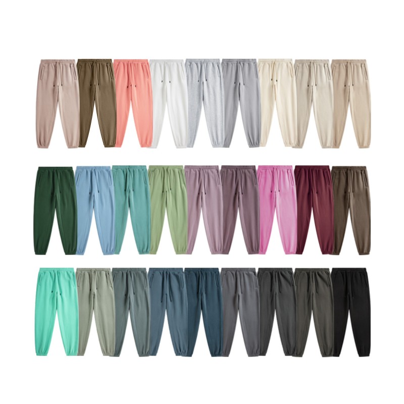 Sweatpants Factory - Elastic Closure Wide-leg