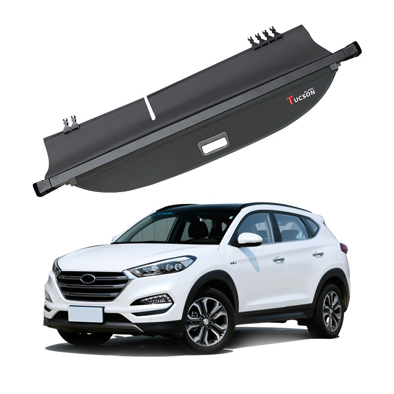 Retractable Trunk Cargo Cover Factory - For Hyundai Tucson 2016-2020 Leather Interior