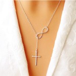 Pendant Necklace Supplier - Simple Cross 8 Infinite Jumper Chain for Women Wedding