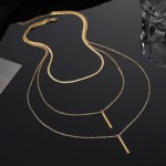 Necklace Factory - Fashion Heart Pearl Tassel Double Layer for Women Jewelry