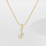 Alphabet Pendants Factory - CZ Word Mixed Small Initial 26 Letter Necklaces Women