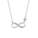 Necklace Supplier - Number 8 Love Infinite Inlaid Diamond Minimalist Mobius Symbol
