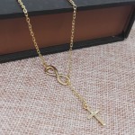 Pendant Necklace Supplier - Simple Cross 8 Infinite Jumper Chain for Women Wedding