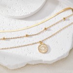 Necklace Supplier - 2025 Fashion Heart Triple Layers Pendant for Women Girls