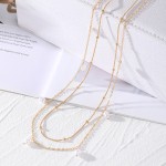 Waist Chain Factory - Summer Trendy Sexy Layered Beads Snake Chain Pearl Charm