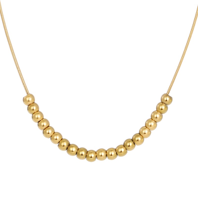 Necklace Supplier - Custom Women Jewelry Unique Transport Ball Light Luxury Gold