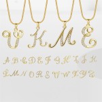 Alphabet Necklace Supplier - 18k Gold Plated Initial Letter English Personalized A-Z