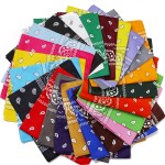 Headband Factory - Wholesale Polyester Headband Neck Scarf Paisley Square Custom