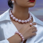 Jewelry Set Supplier - Women's Imitation Pearl Necklace Bracelet Earrings Party