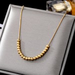 Necklace Supplier - Custom Women Jewelry Unique Transport Ball Light Luxury Gold
