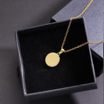 Letter Necklace Supplier - Round 26 Capital A-Z Gold Alloy Initial Pearl Shell Pendant