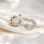 Drop Earrings Factory - C-Shaped Semicircle Twisted Wave Geometric Style for Women