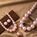 Jewelry Set Supplier - Women's Imitation Pearl Necklace Bracelet Earrings Party