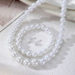 Jewelry Set Manufacturer - 2025 Fashion White Pearl Gold Color Geometric for Women